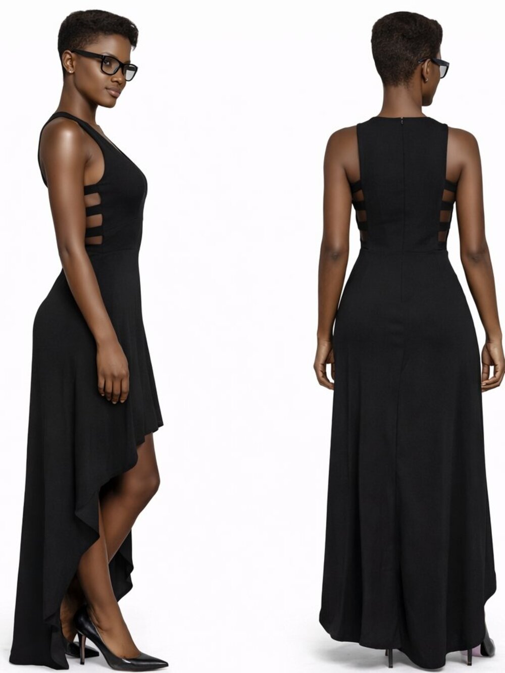 Midnight Flow High-Low Dress - Picture 5 of 5